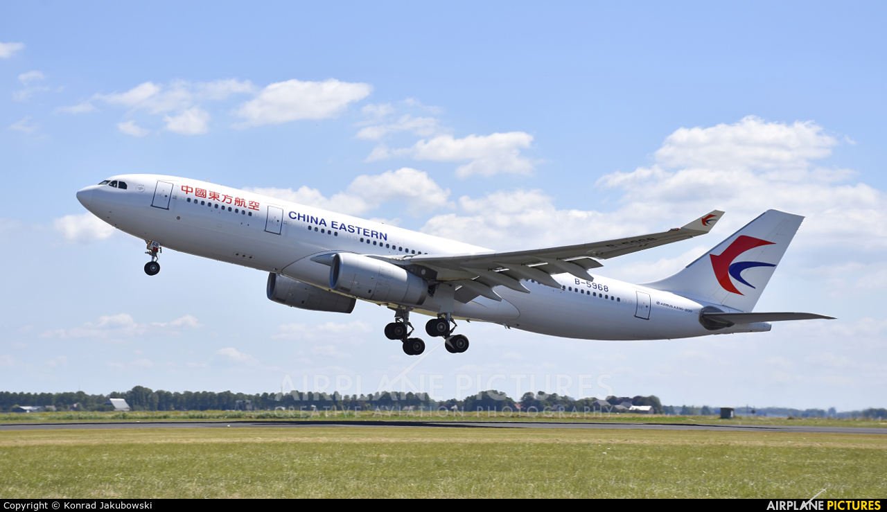 China Eastern Airlines B-5968 aircraft at Amsterdam - Schiphol