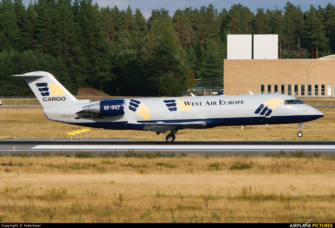 West Air Sweden SE-DUY aircraft at Oslo - Gardermoen