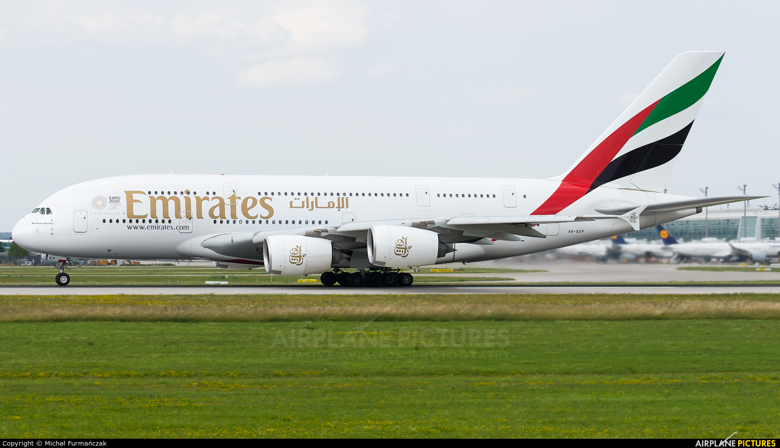 Emirates Airlines A6-EEP aircraft at Munich