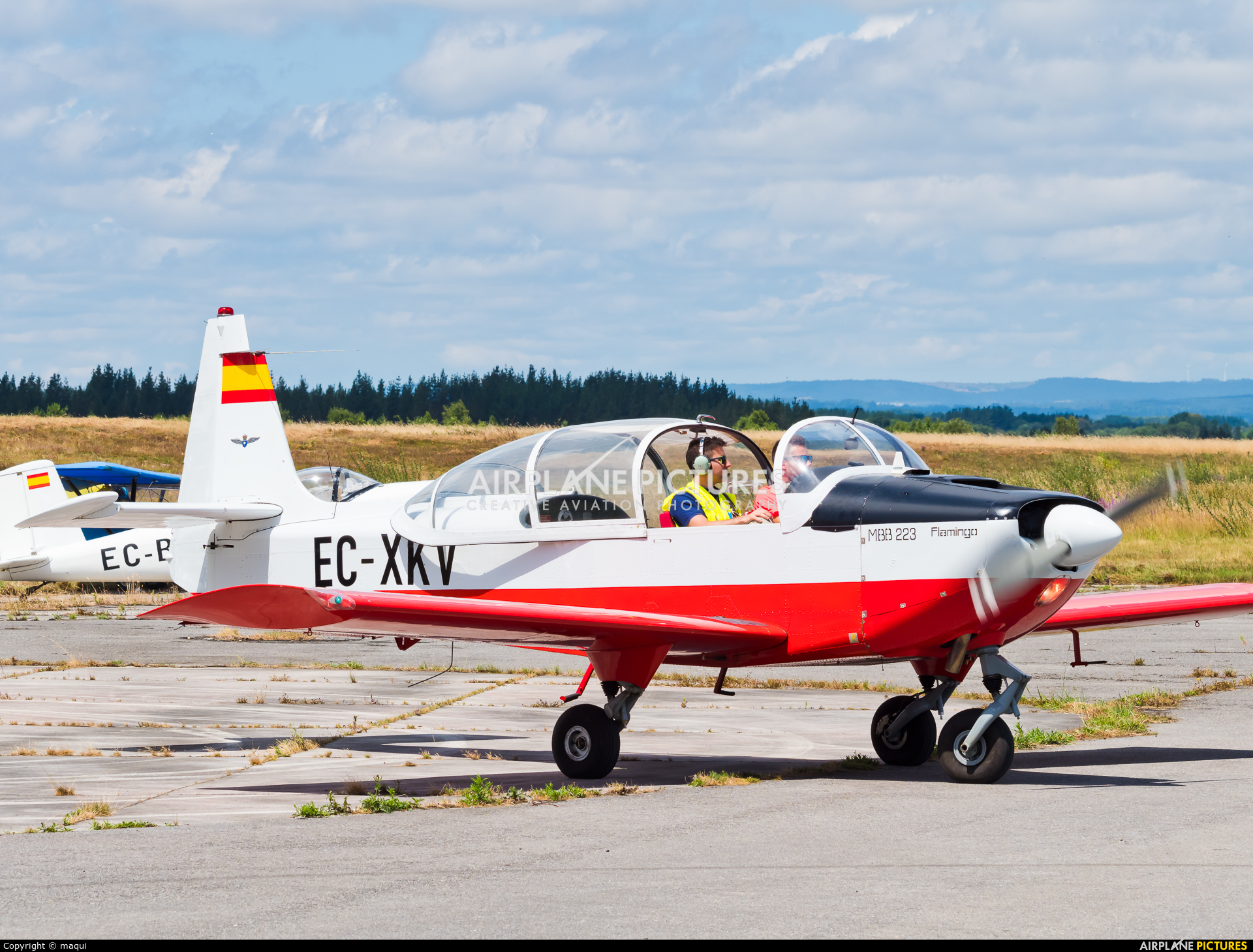 Private EC-XKV aircraft at Lugo - Rozas