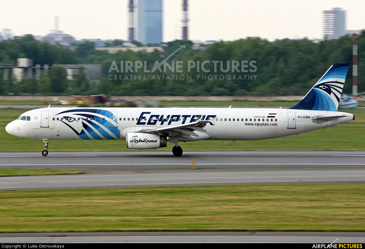 Egyptair SU-GBW aircraft at St. Petersburg - Pulkovo