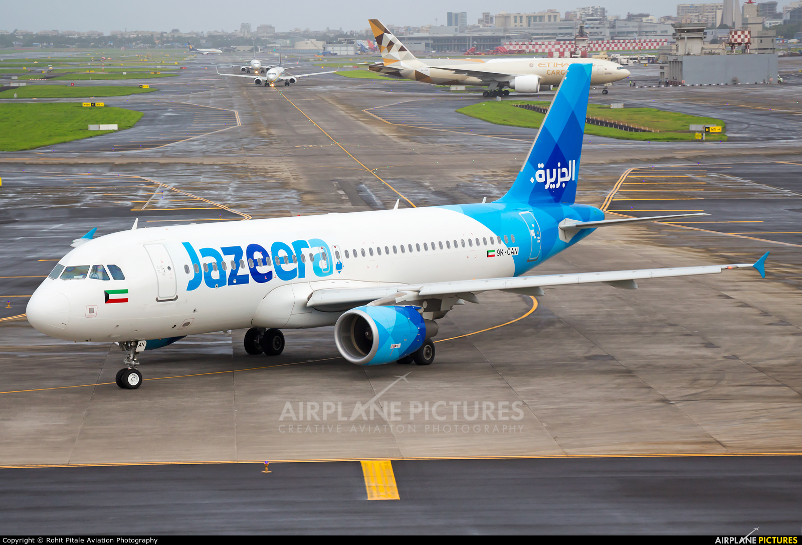 Jazeera Airways 9K-CAN aircraft at Mumbai - Chhatrapati Shivaji Intl
