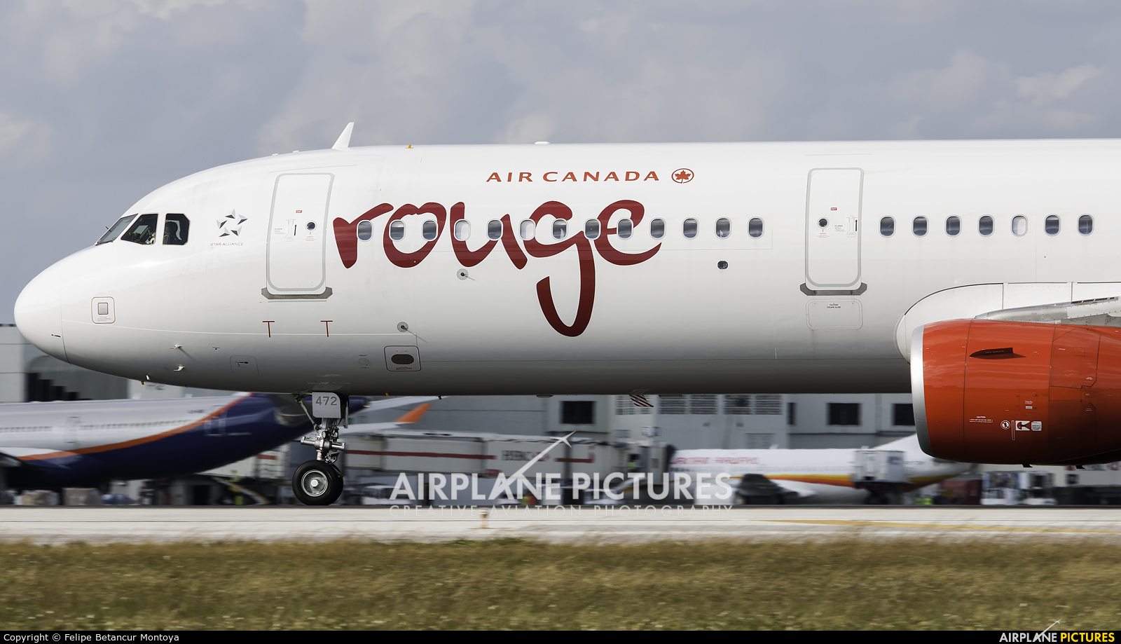 Air Canada Rouge C-FJQL aircraft at Miami Intl