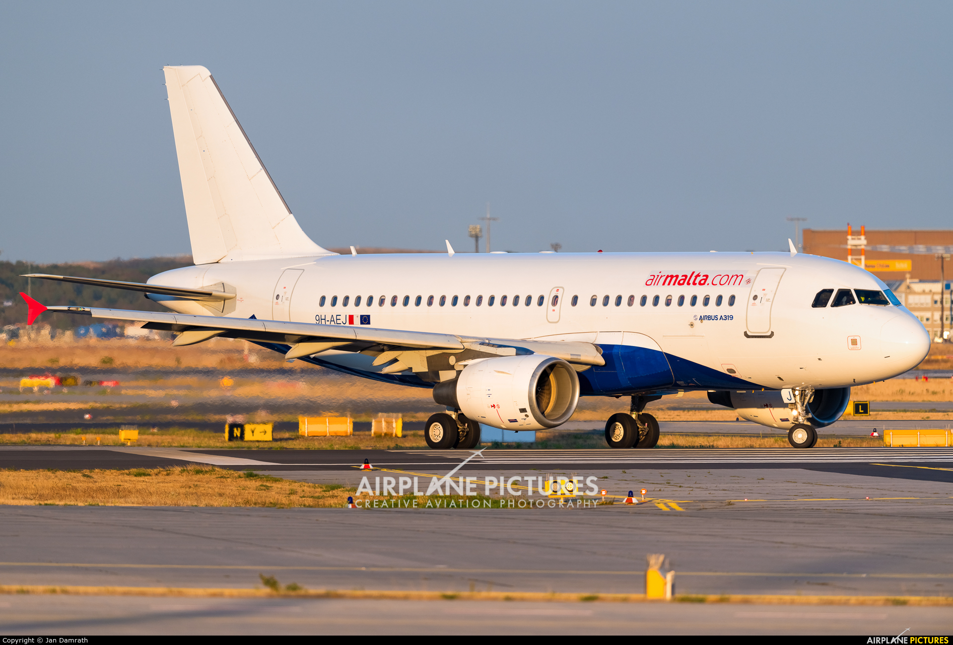 Air Malta 9H-AEJ aircraft at Frankfurt