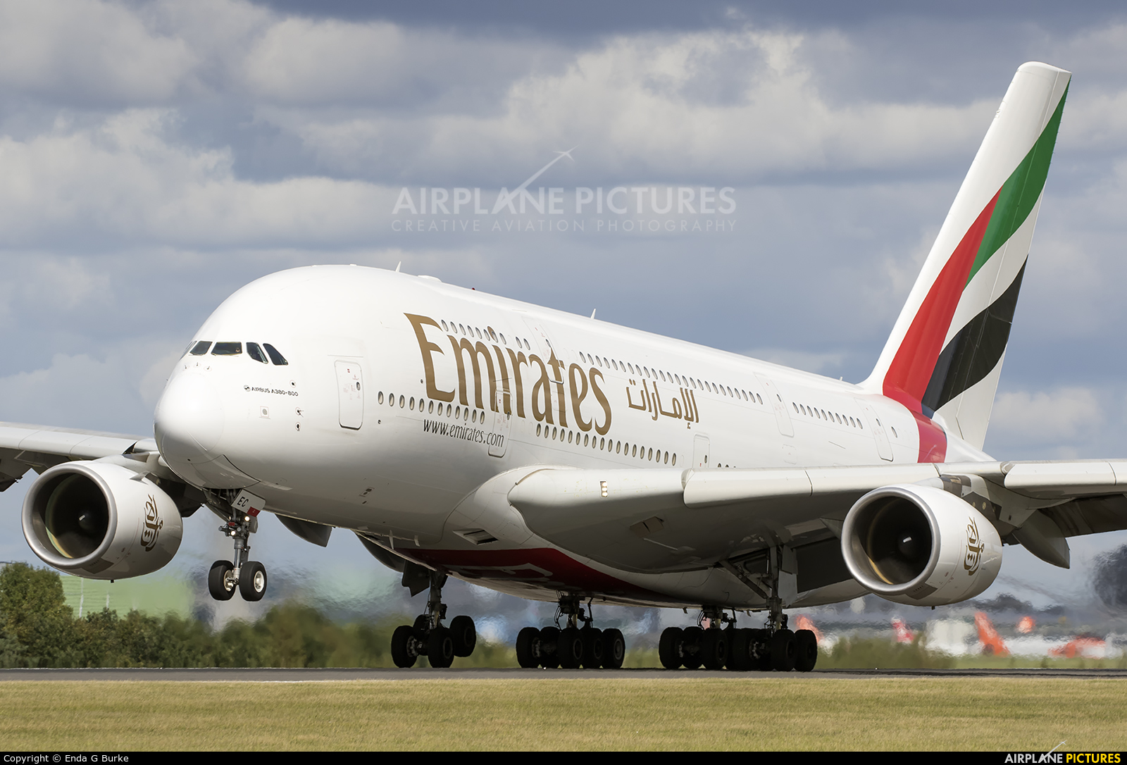 Emirates Airlines A6-EEC aircraft at Manchester
