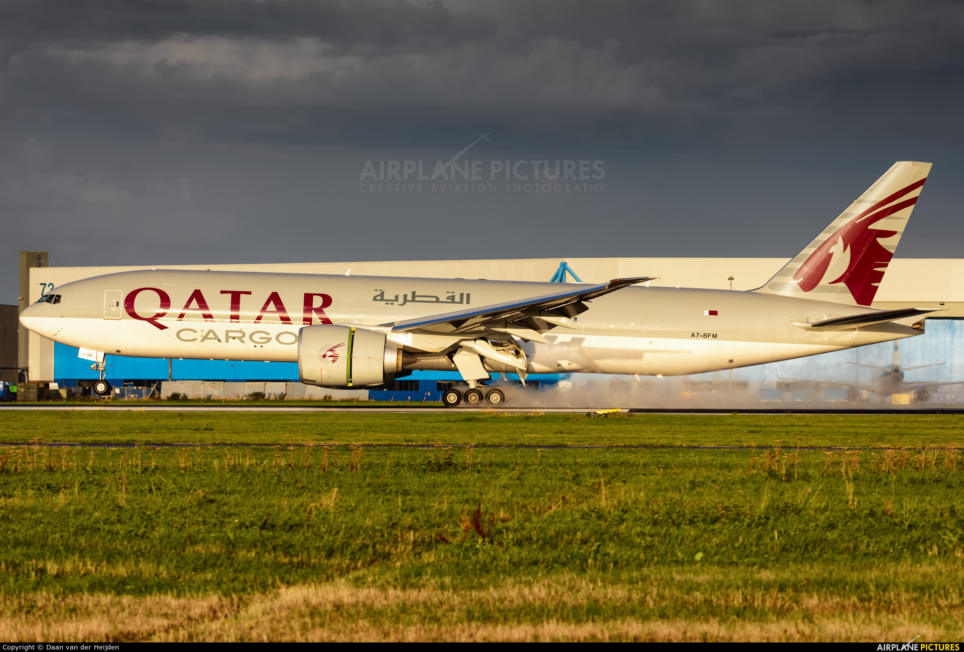 Qatar Airways Cargo A7-BFM aircraft at Amsterdam - Schiphol