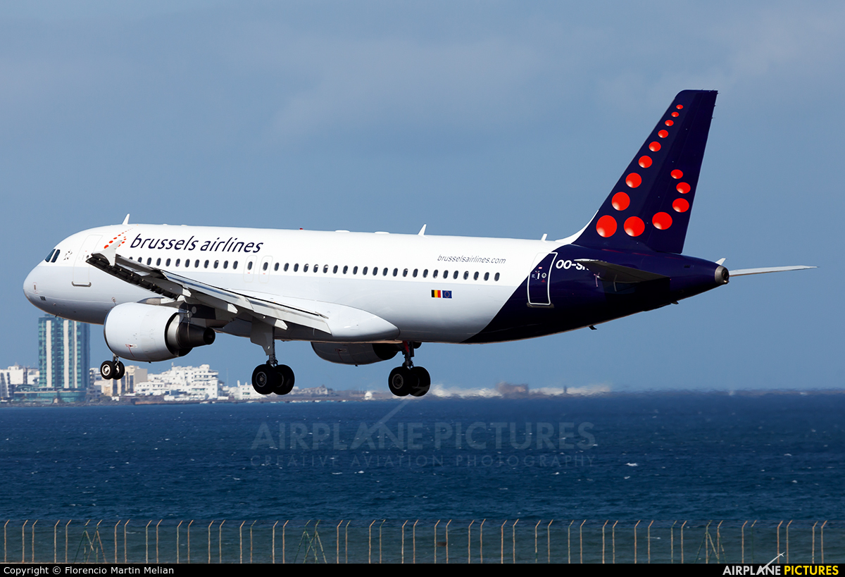 Brussels Airlines OO-SNM aircraft at Lanzarote - Arrecife