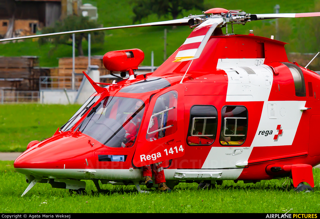 REGA Swiss Air Ambulance  HB-ZRN aircraft at St. Stephan