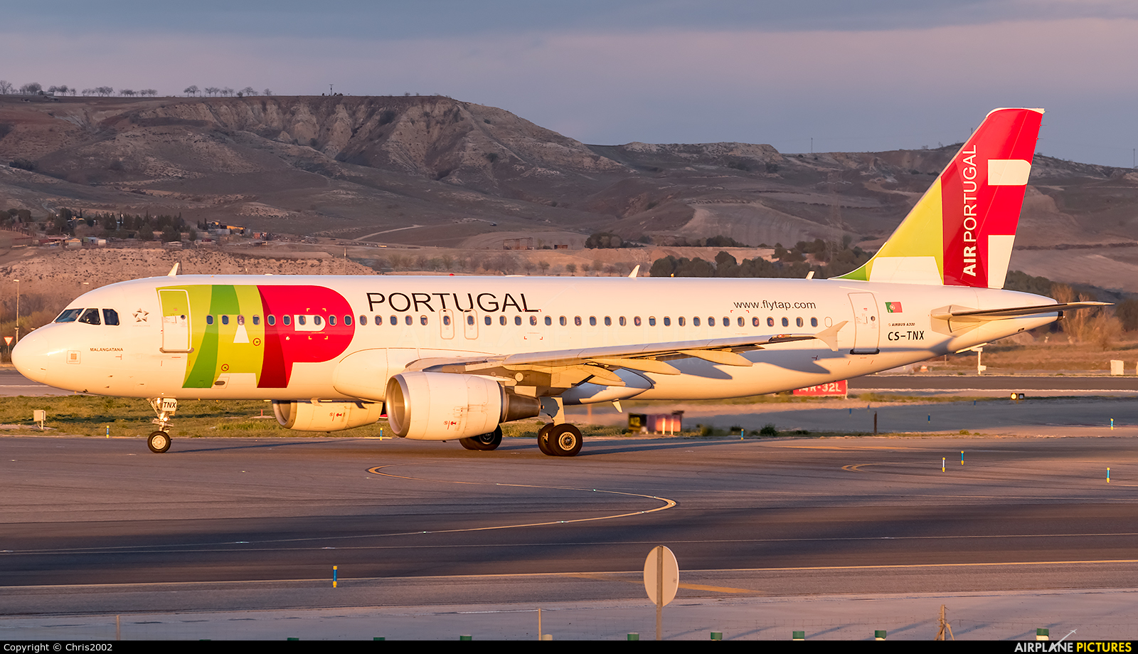 TAP Portugal CS-TNX aircraft at Madrid - Barajas