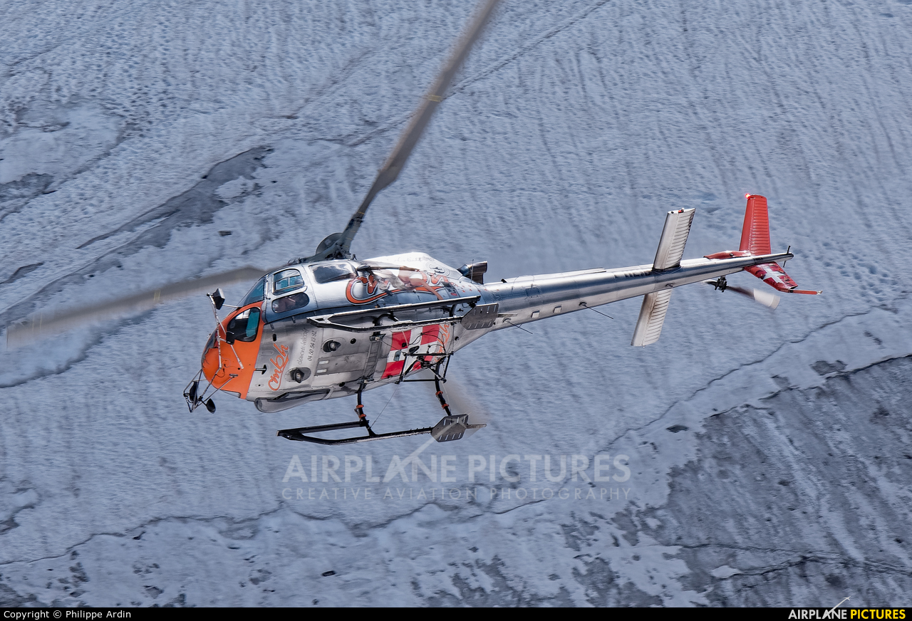 Chamonix-Mont-Blanc Hélicoptères F-HESB aircraft at Chamonix - Mont-Blanc