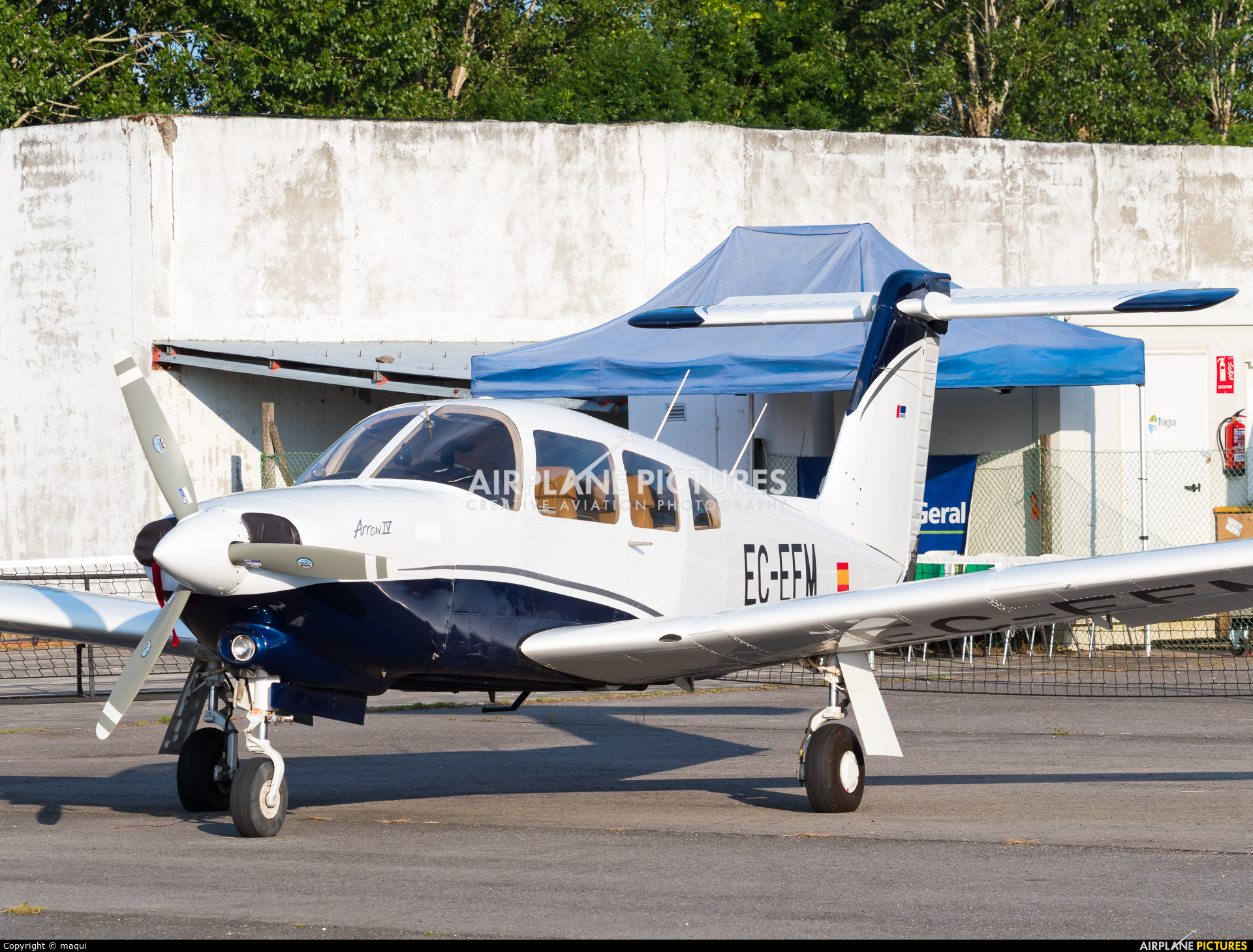Private EC-EFM aircraft at Lugo - Rozas