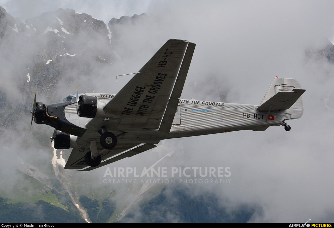 Ju-Air HB-HOT aircraft at Innsbruck