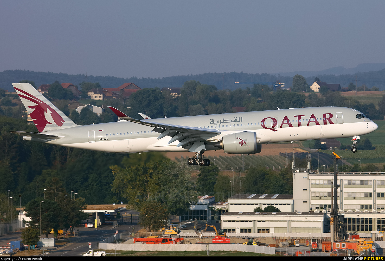 Qatar Airways A7-ALX aircraft at Zurich