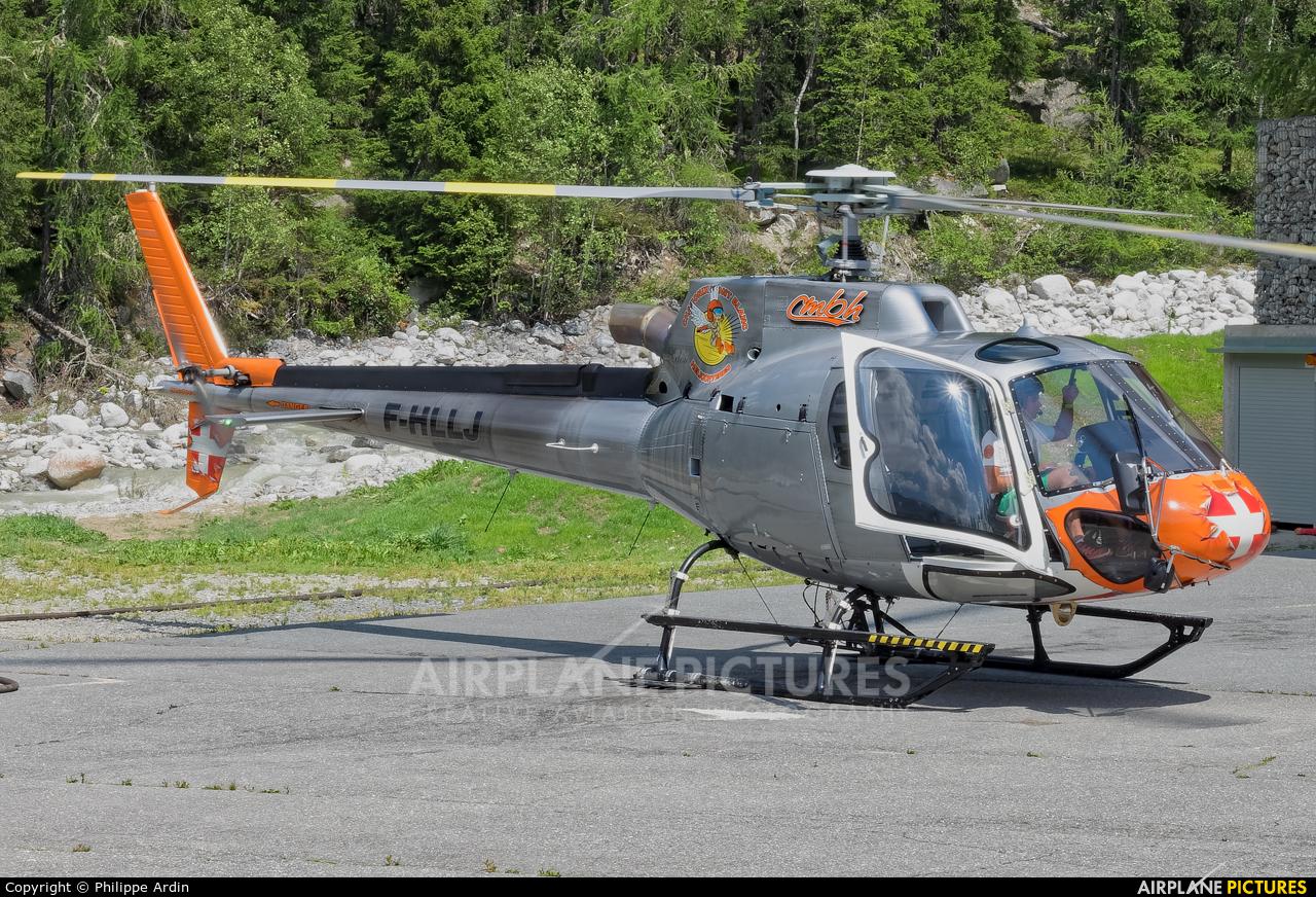 Chamonix-Mont-Blanc Hélicoptères F-HLLJ aircraft at Chamonix - Mont-Blanc