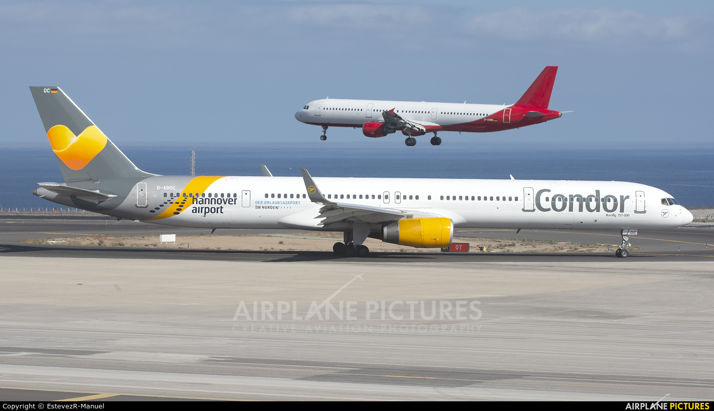 Condor D-ABOC aircraft at Tenerife Sur - Reina Sofia