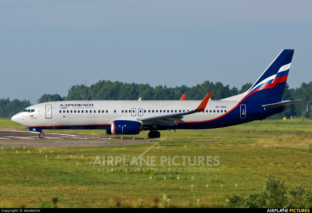 Aeroflot VP-BNQ aircraft at Tomsk - Bogashevo