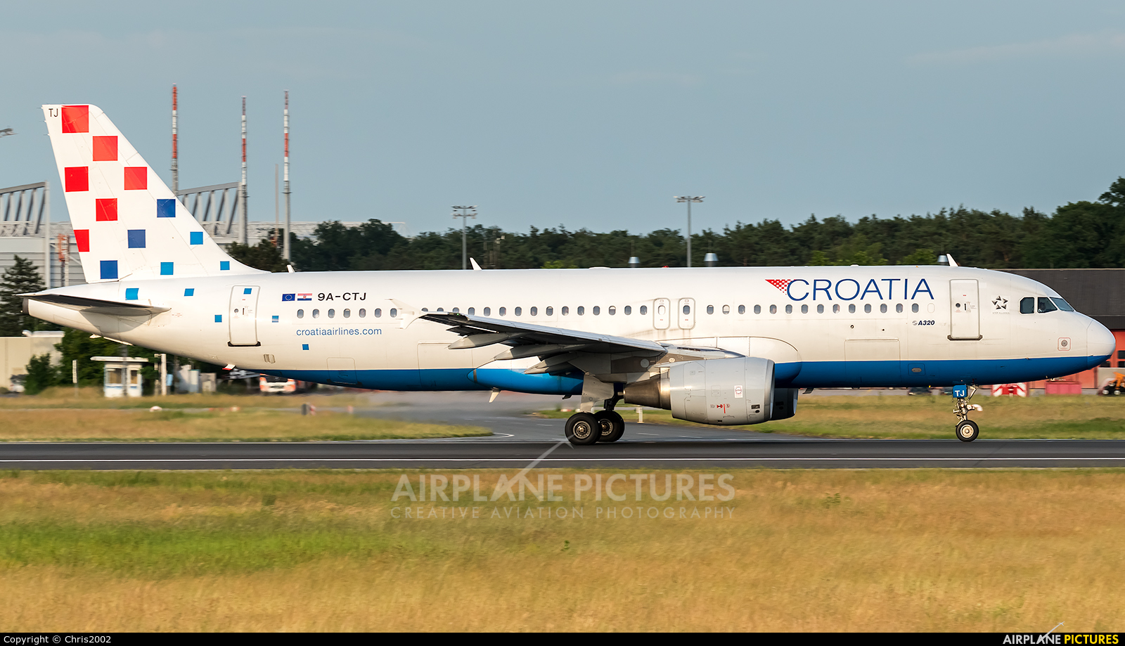 Croatia Airlines 9A-CTJ aircraft at Frankfurt