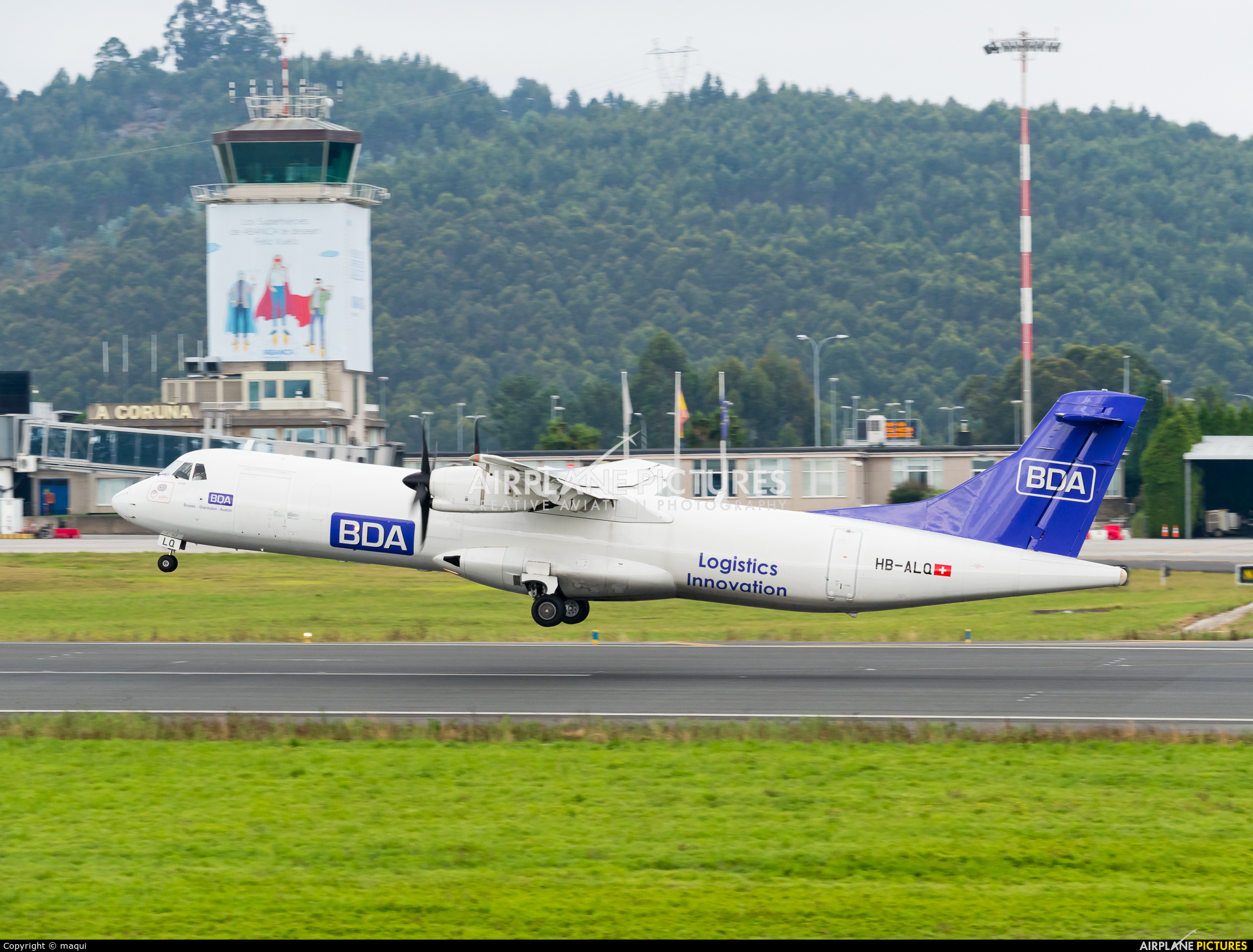 Zimex Aviation HB-ALQ aircraft at La Coruña