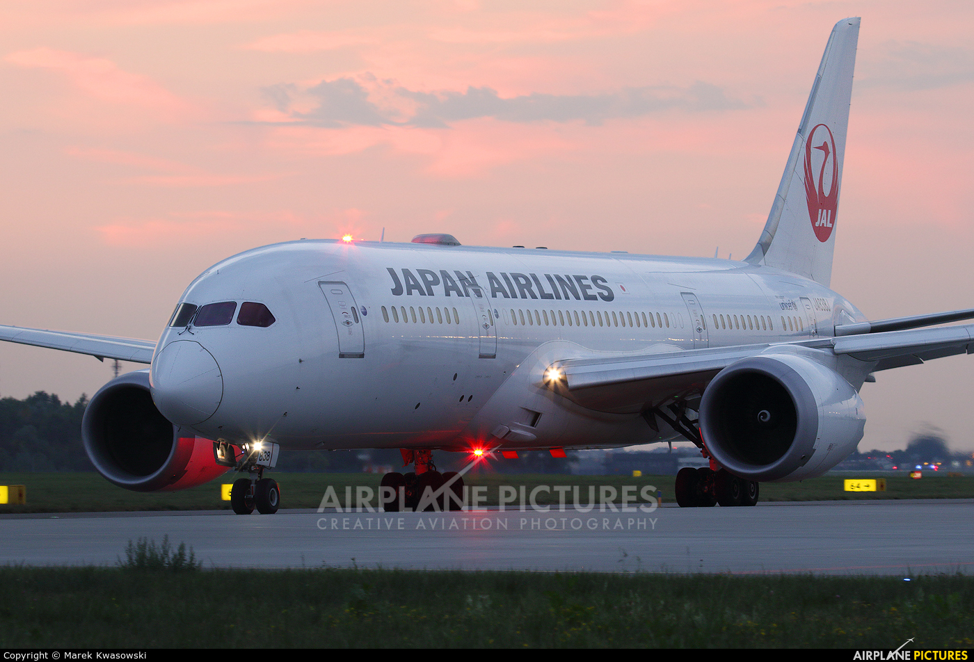 JAL - Japan Airlines JA838J aircraft at Warsaw - Frederic Chopin
