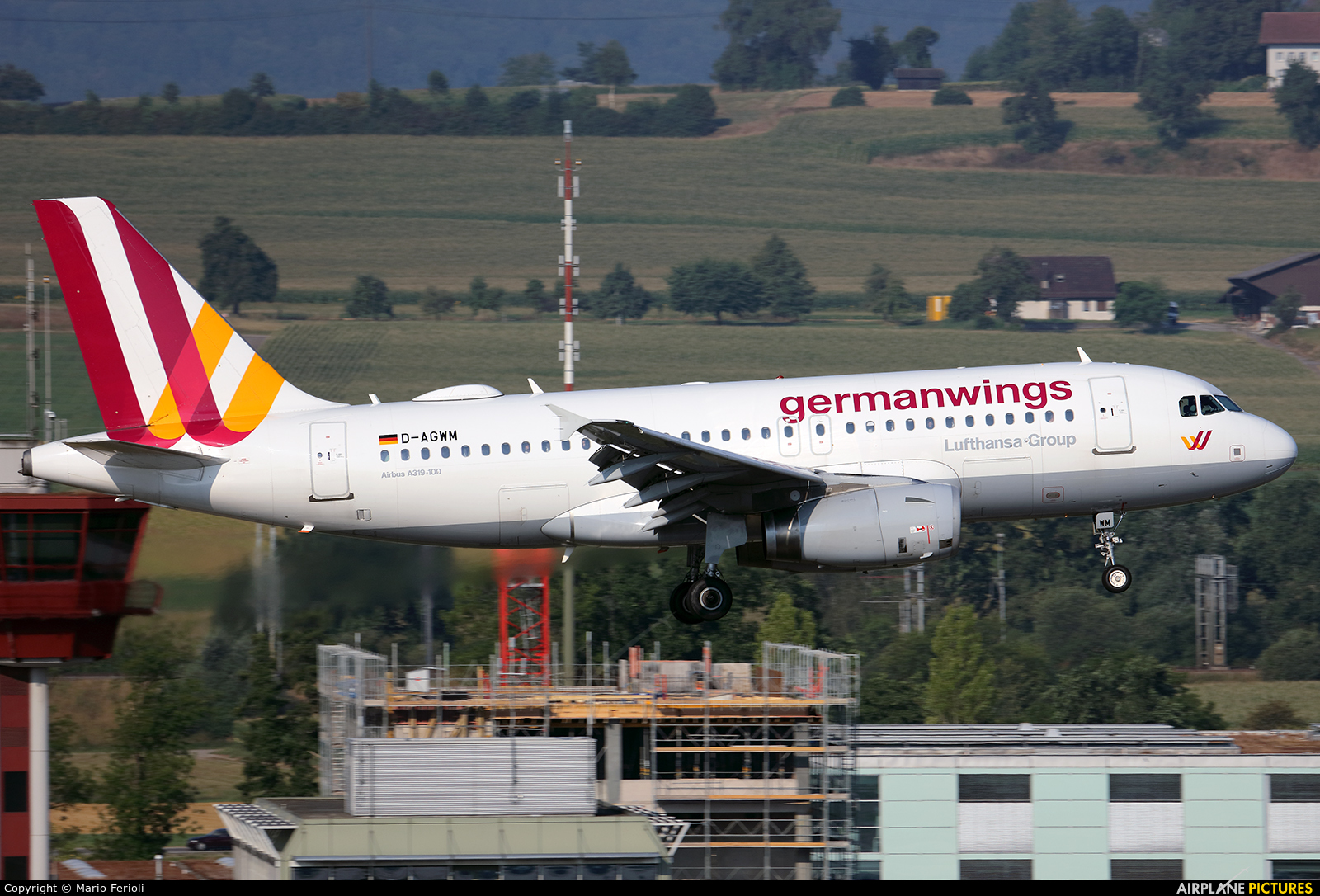 Germanwings D-AGWM aircraft at Zurich