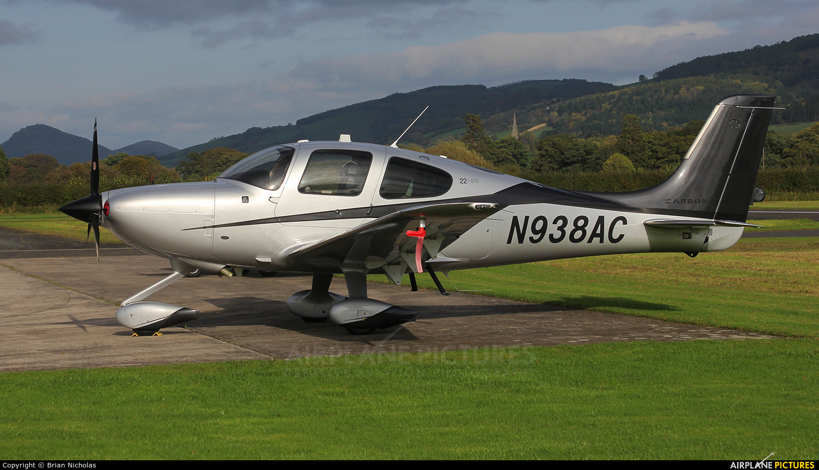 Private N938AC aircraft at Welshpool