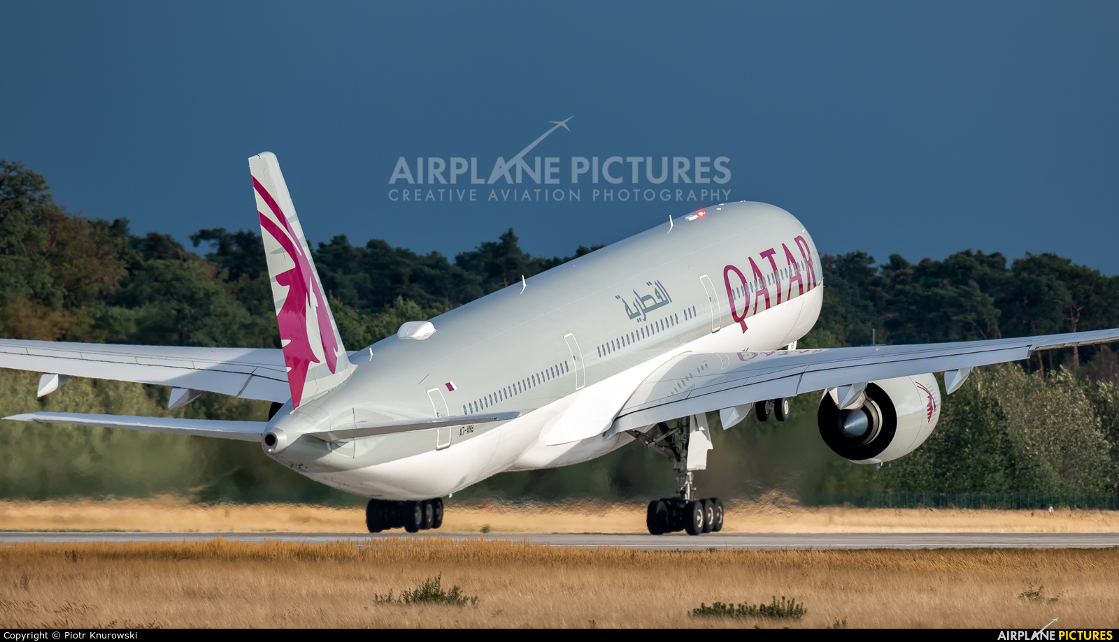 Qatar Airways A7-ANB aircraft at Frankfurt