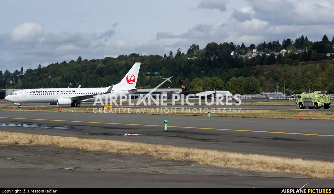 JAL - Japan Transocean Air JA09RK aircraft at Seattle - Boeing Field / King County Intl