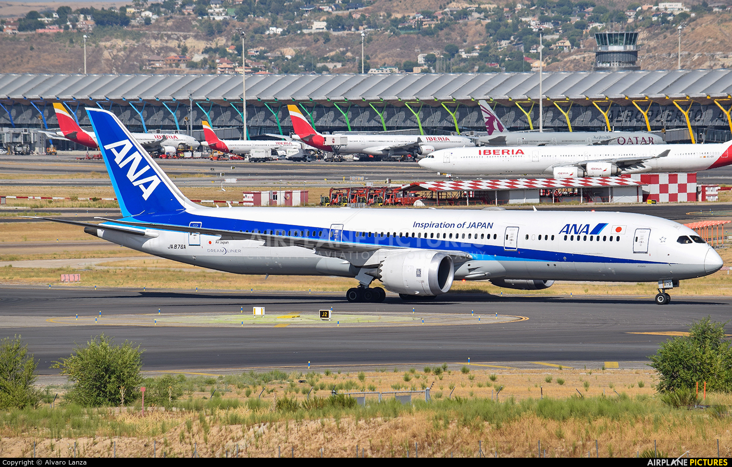 ANA - All Nippon Airways JA876A aircraft at Madrid - Barajas
