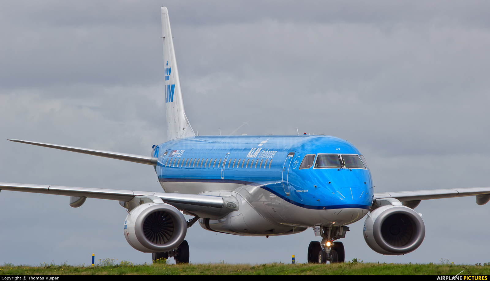 KLM Cityhopper PH-EXV aircraft at Amsterdam - Schiphol