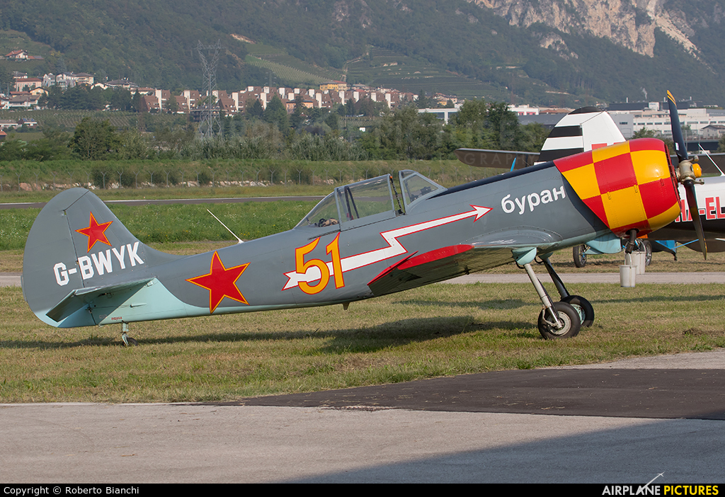 Private G-BWYK aircraft at Trento - Mattarello