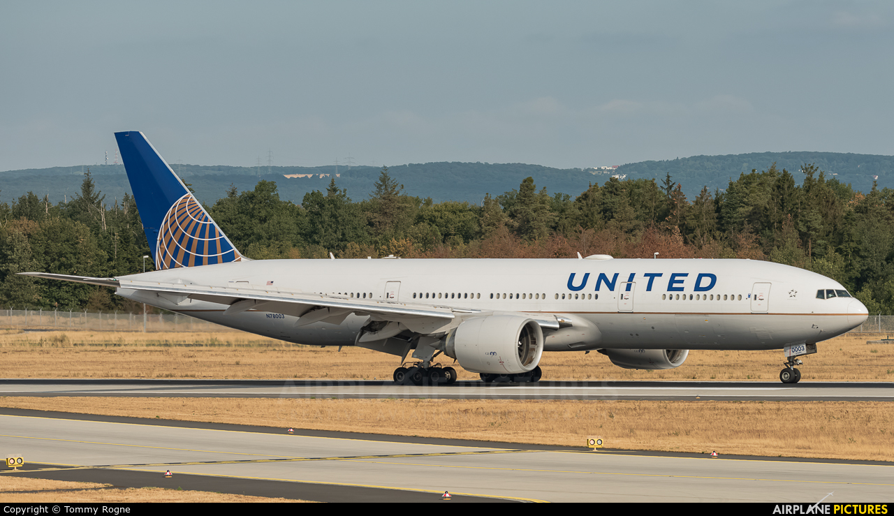 United Airlines N78003 aircraft at Frankfurt
