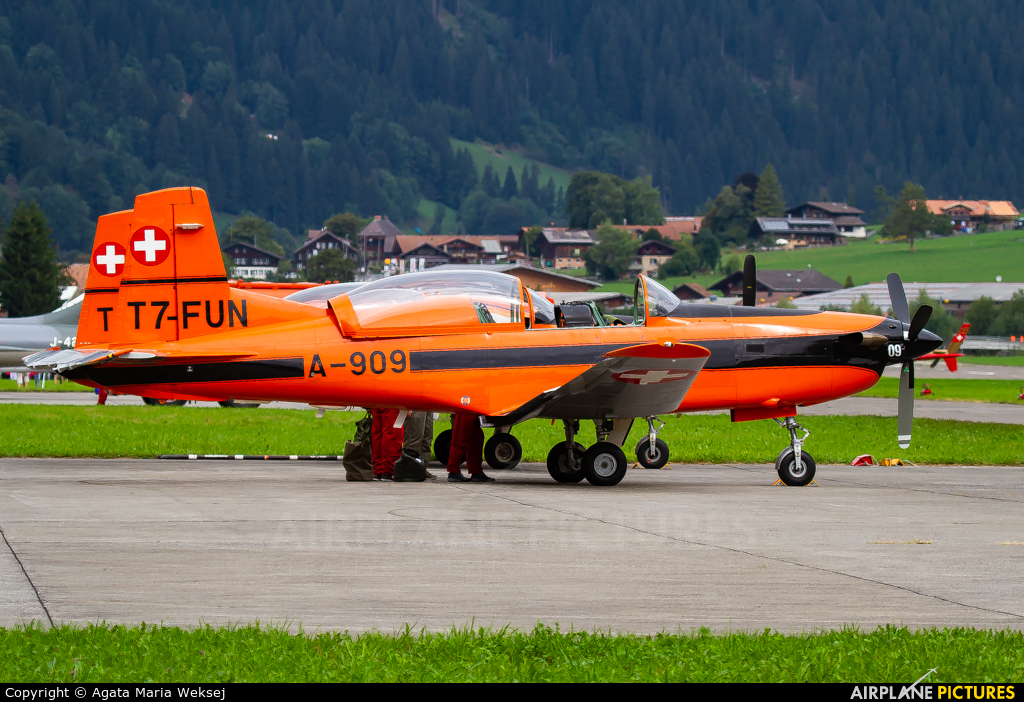 Private T7-FUN aircraft at St. Stephan