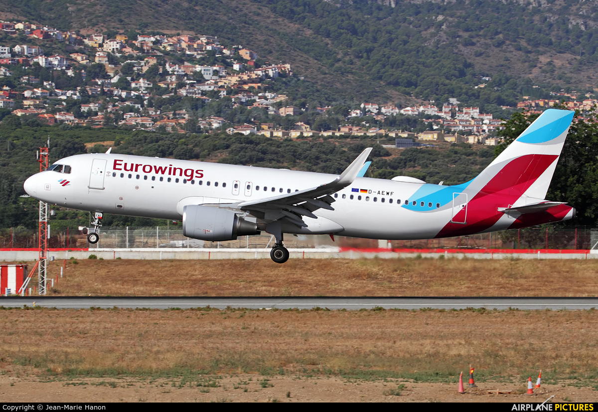 Eurowings D-AEWF aircraft at Málaga