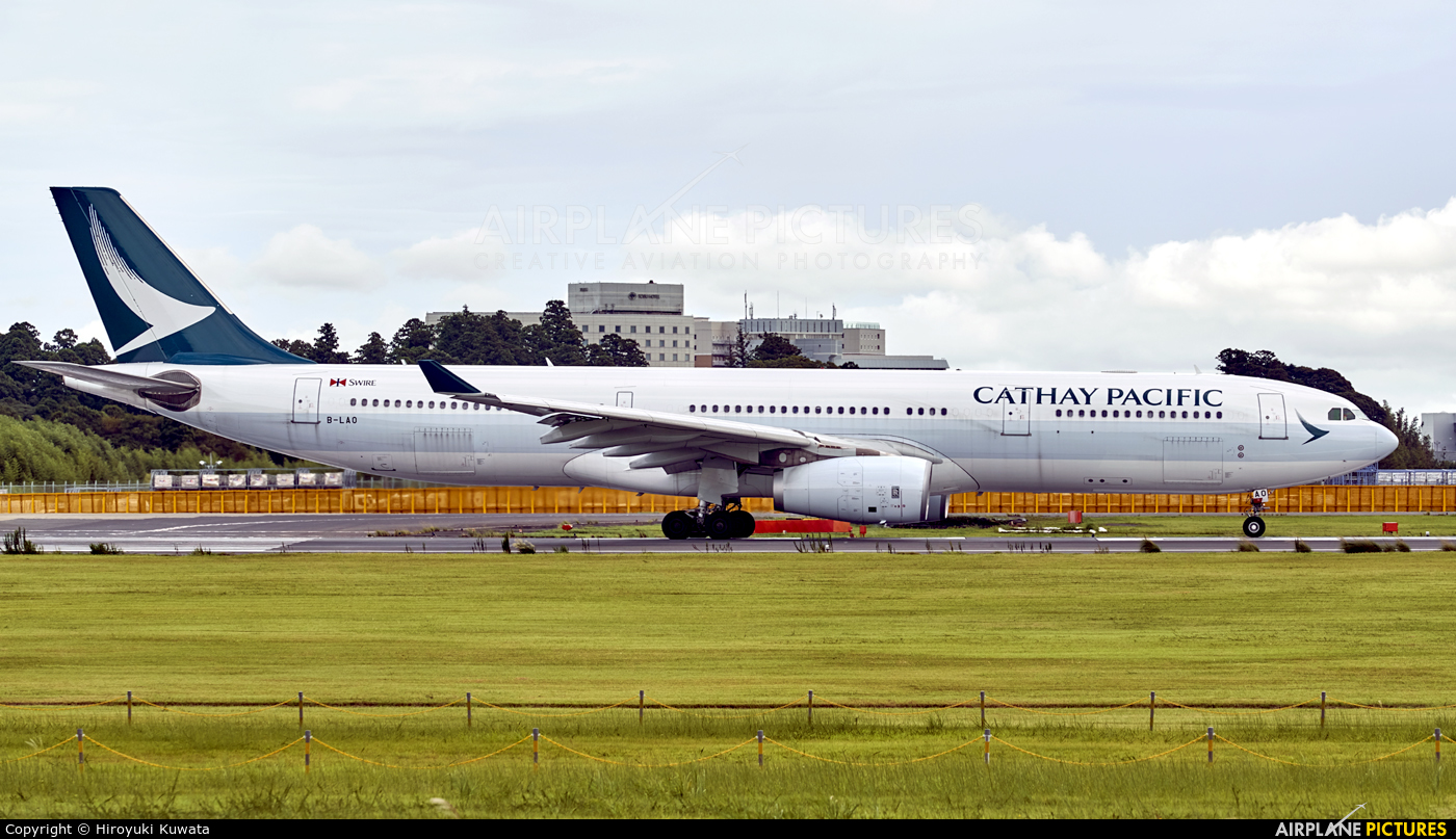 Cathay Pacific B-LAD aircraft at Tokyo - Narita Intl