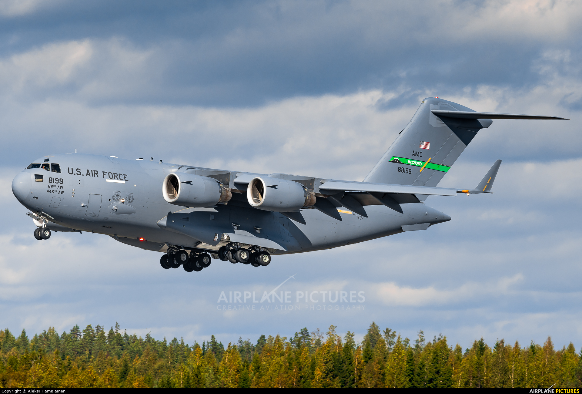 USA - Air Force 08-8199 aircraft at Helsinki - Vantaa