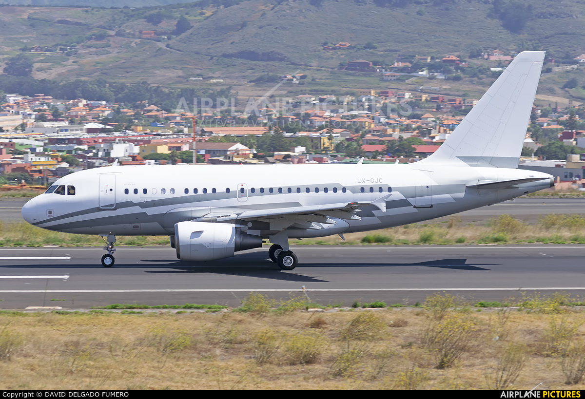 Global Jet Luxembourg LX-GJC aircraft at Tenerife Norte - Los Rodeos