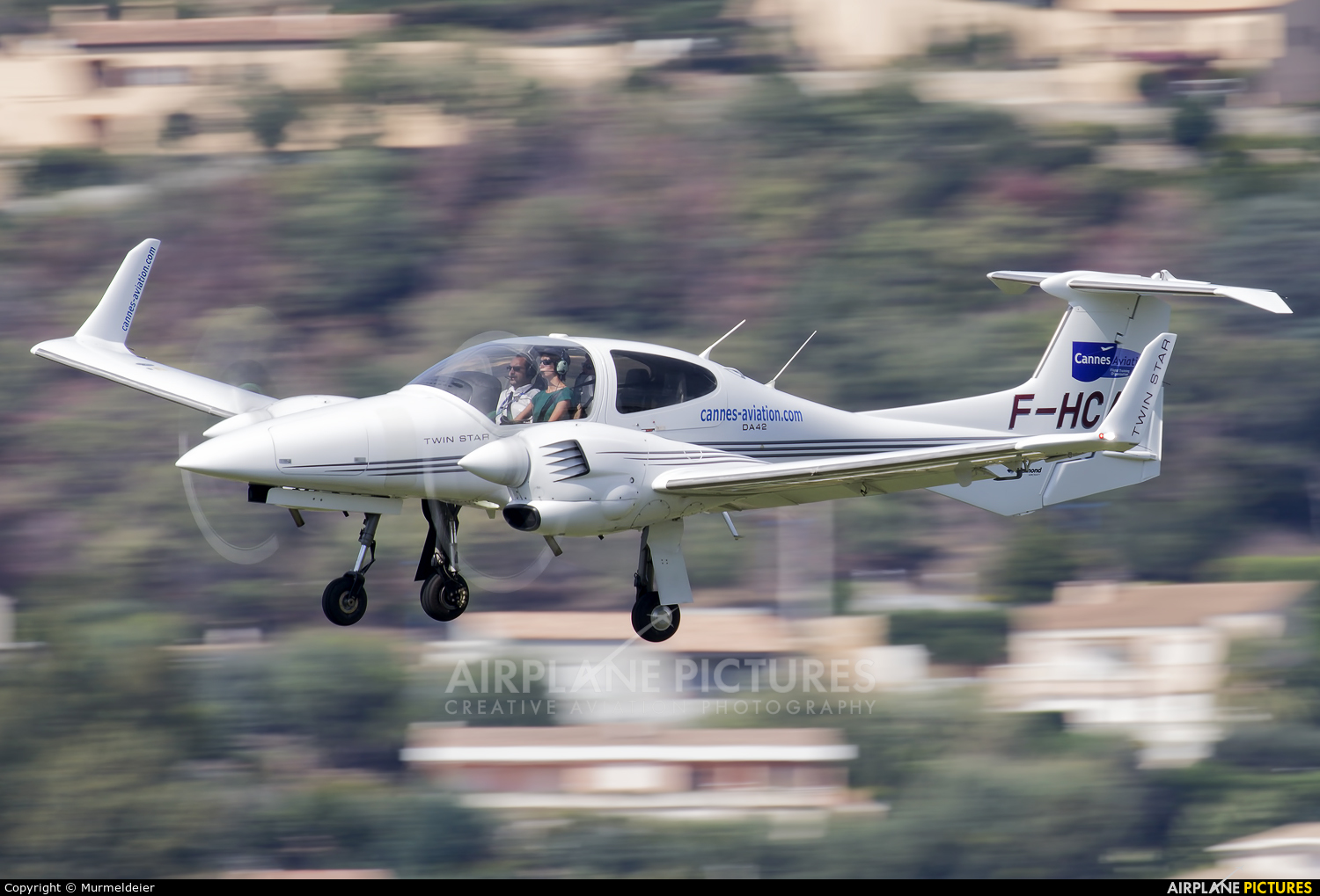 Private F-HCAC aircraft at Cannes - Mandelieu