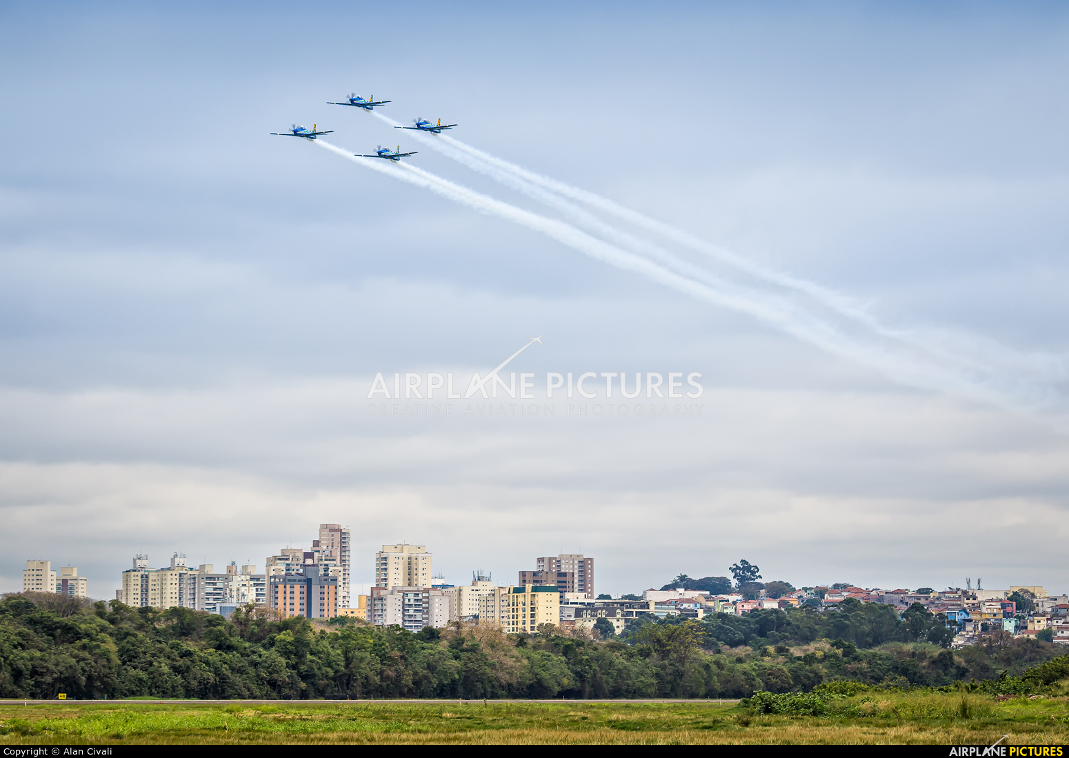 Brazil - Air Force "Esquadrilha da Fumaça" - aircraft at São Paulo - Campo de Marte