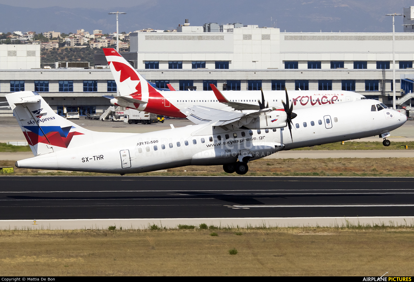 Sky Express SX-THR aircraft at Athens - Eleftherios Venizelos