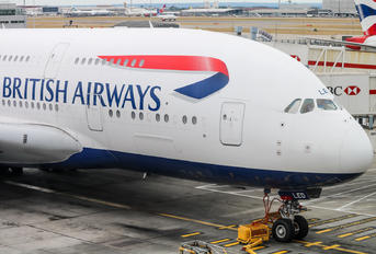 G-XLED - British Airways Airbus A380