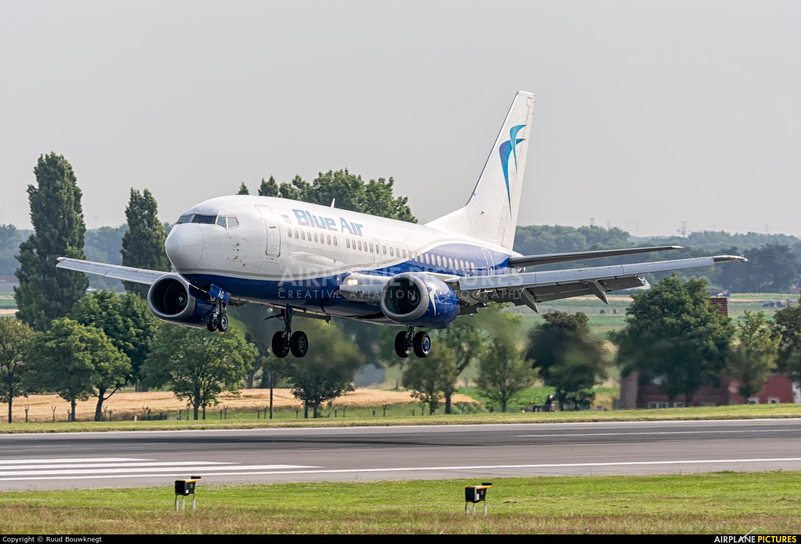 Blue Air YR-BAG aircraft at Brussels - Zaventem
