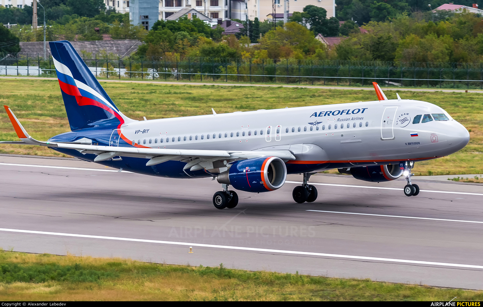 Aeroflot VP-BIY aircraft at Gelendzhik