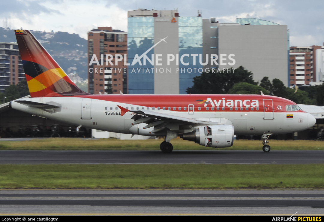Avianca N598EL aircraft at Guatemala - La Aurora
