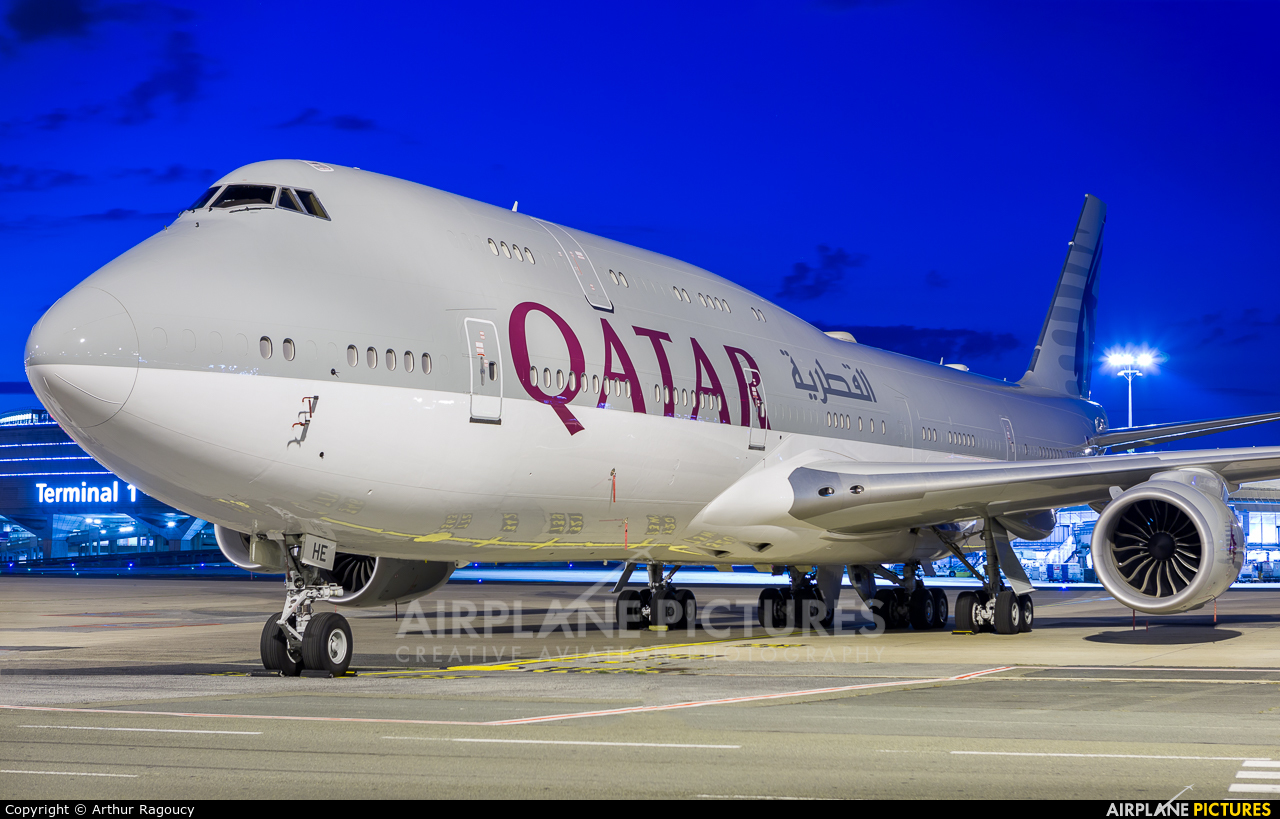 Qatar Amiri Flight A7-HHE aircraft at Paris - Charles de Gaulle