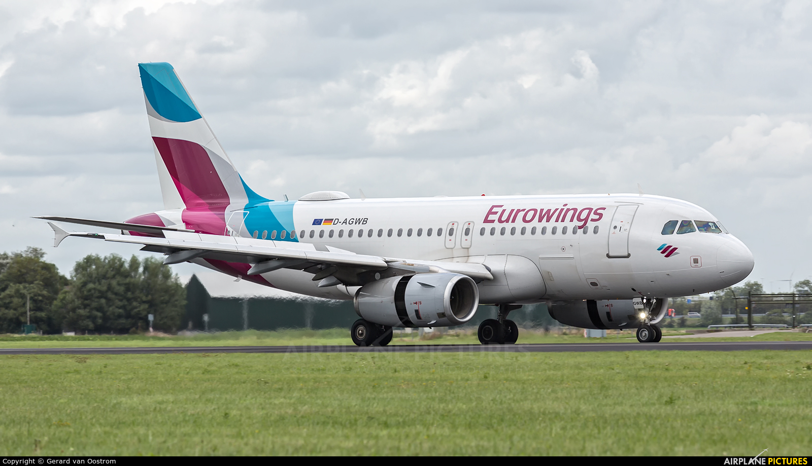 Eurowings D-AGWB aircraft at Amsterdam - Schiphol