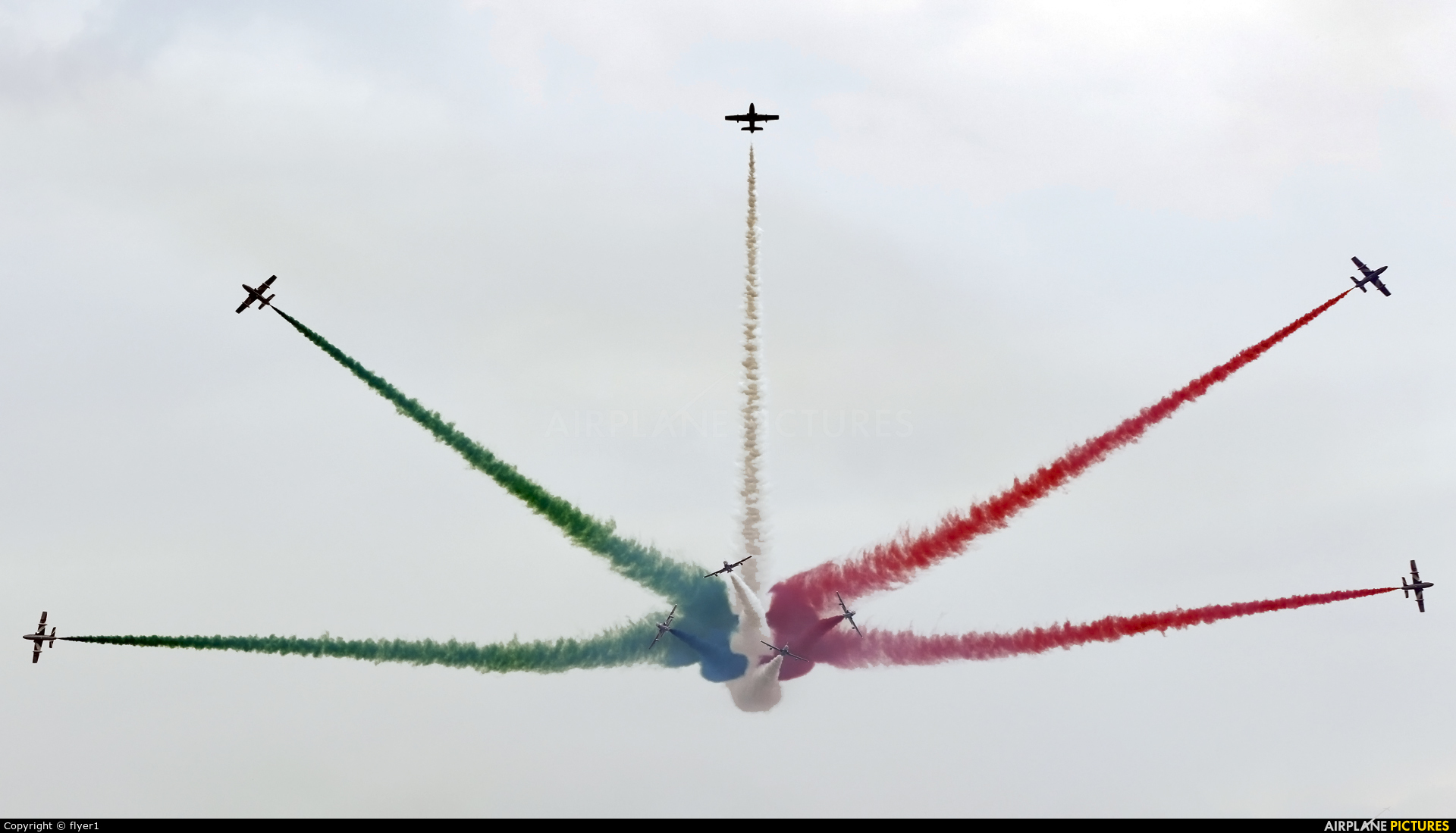 Italy - Air Force "Frecce Tricolori" MM55054 aircraft at Fairford