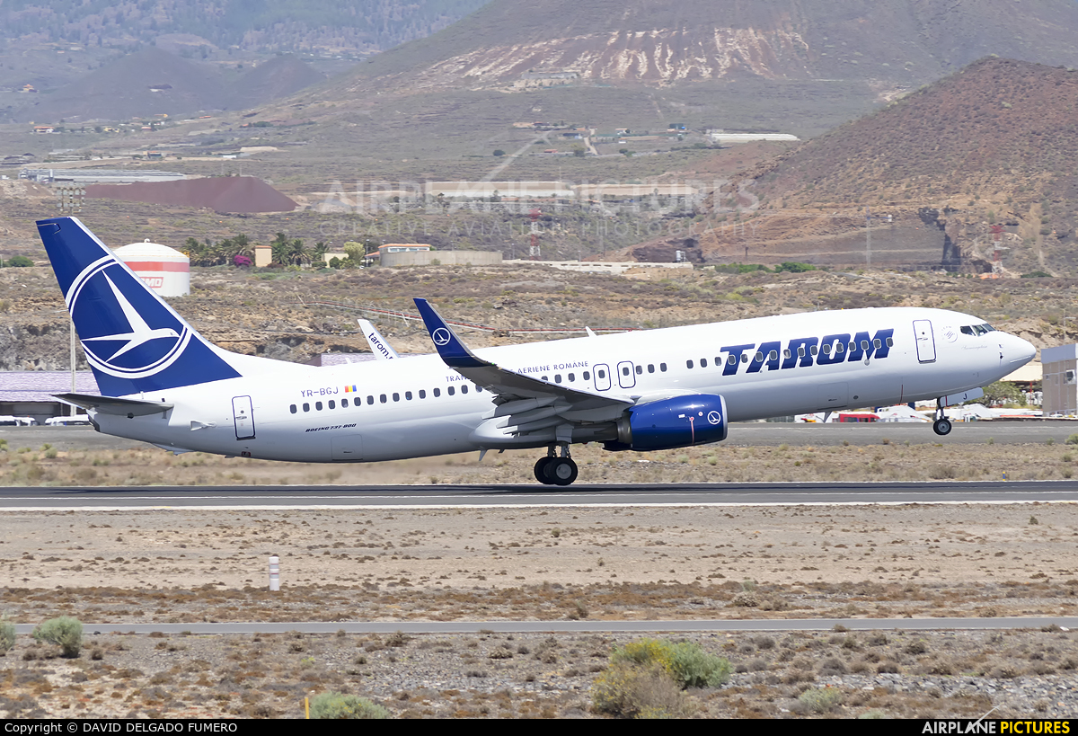 Tarom YR-BGJ aircraft at Tenerife Sur - Reina Sofia