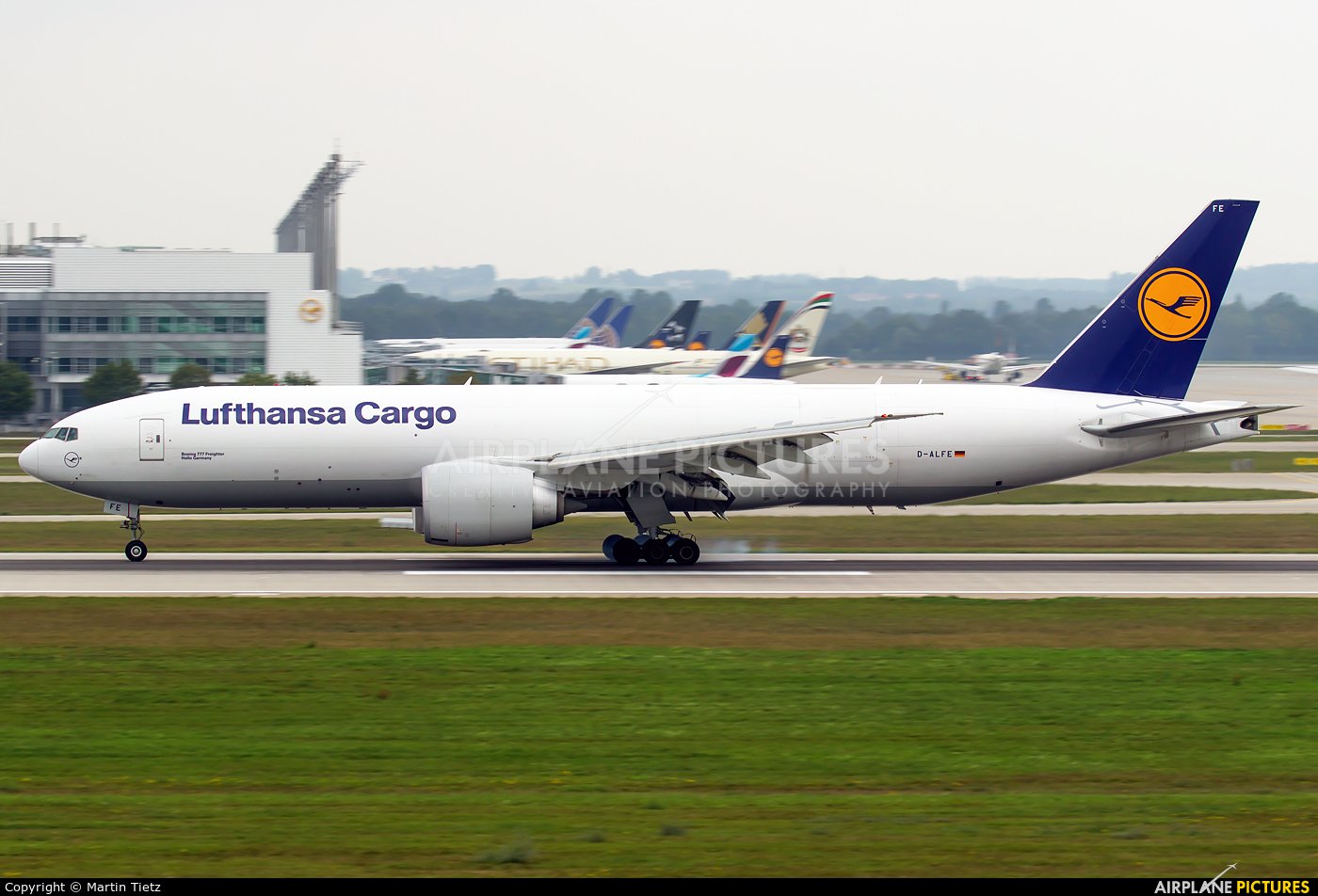 Lufthansa Cargo D-ALFE aircraft at Munich