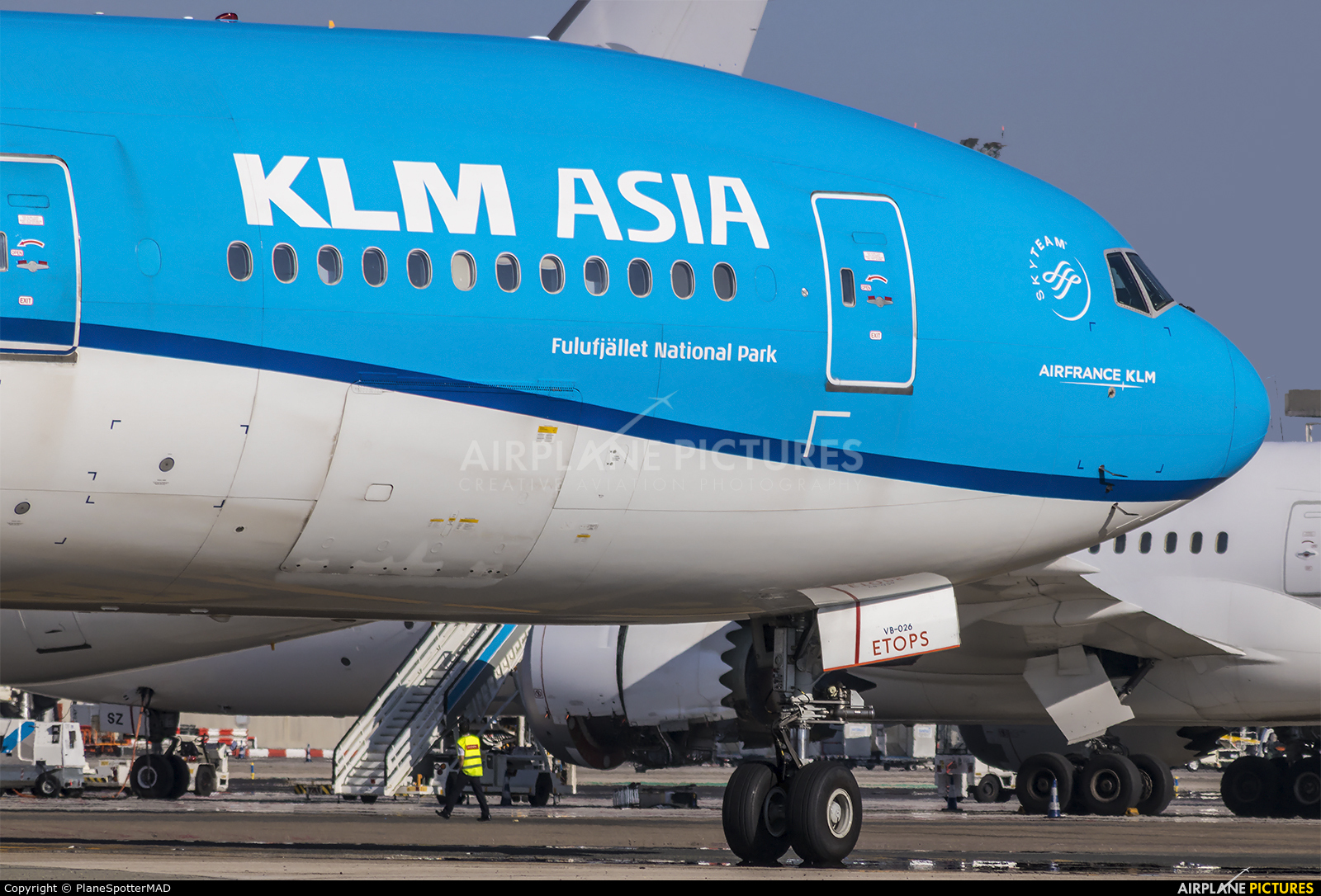 KLM Asia PH-BVB aircraft at Madrid - Barajas