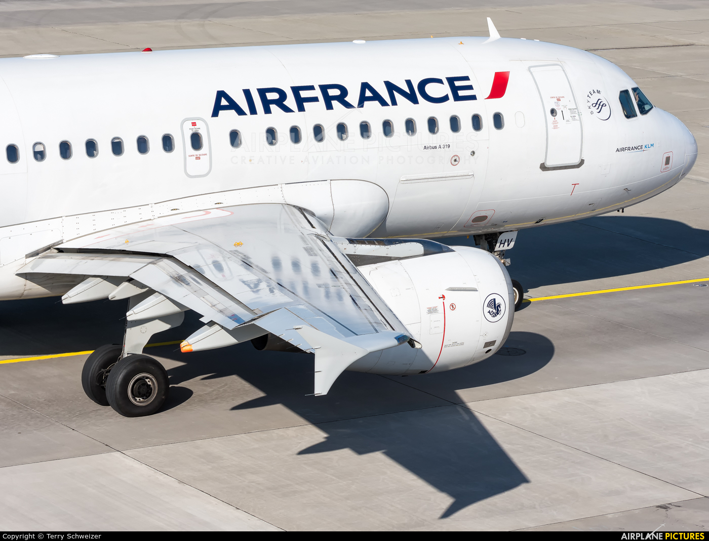 Air France F-GRHV aircraft at Zurich